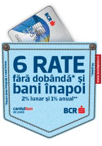 modalitati plata card rate BCR